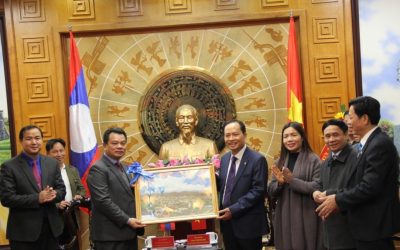 ການນຳແຂວງຫົວພັນໄປຢ້ຽມຢາມອວຍພອນບຸນປີໃຫມ່ ສສ ຫວຽດນາມ